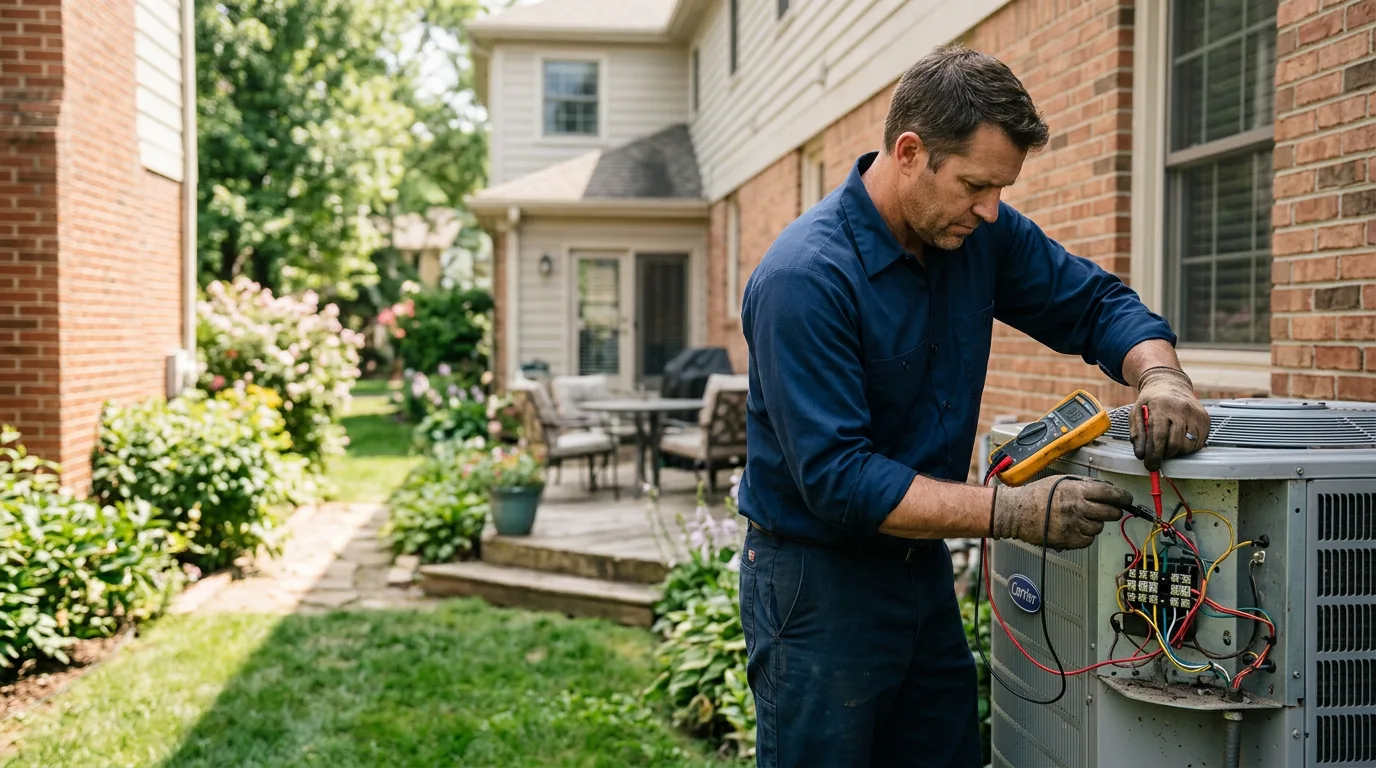 HVAC technician working near Getzville, NY